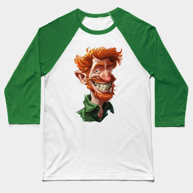 Leprechaun 2.0 Baseball T-Shirt by JunkyDotCom